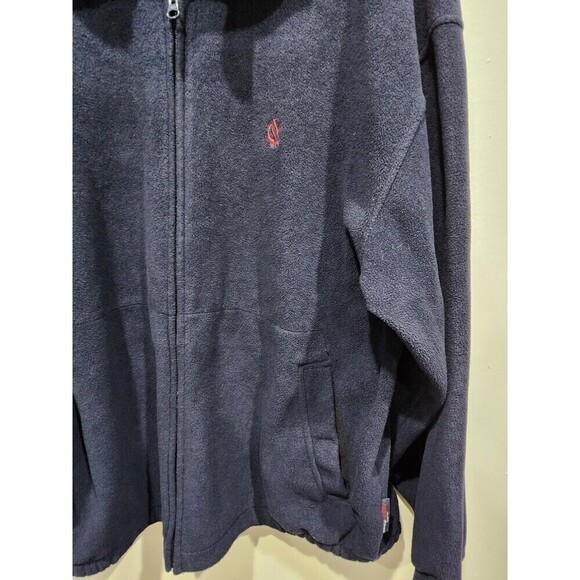VINTAGE Nautica Nautech Navy Fleece Full Zip Jacket, XL - Picture 5 of 10